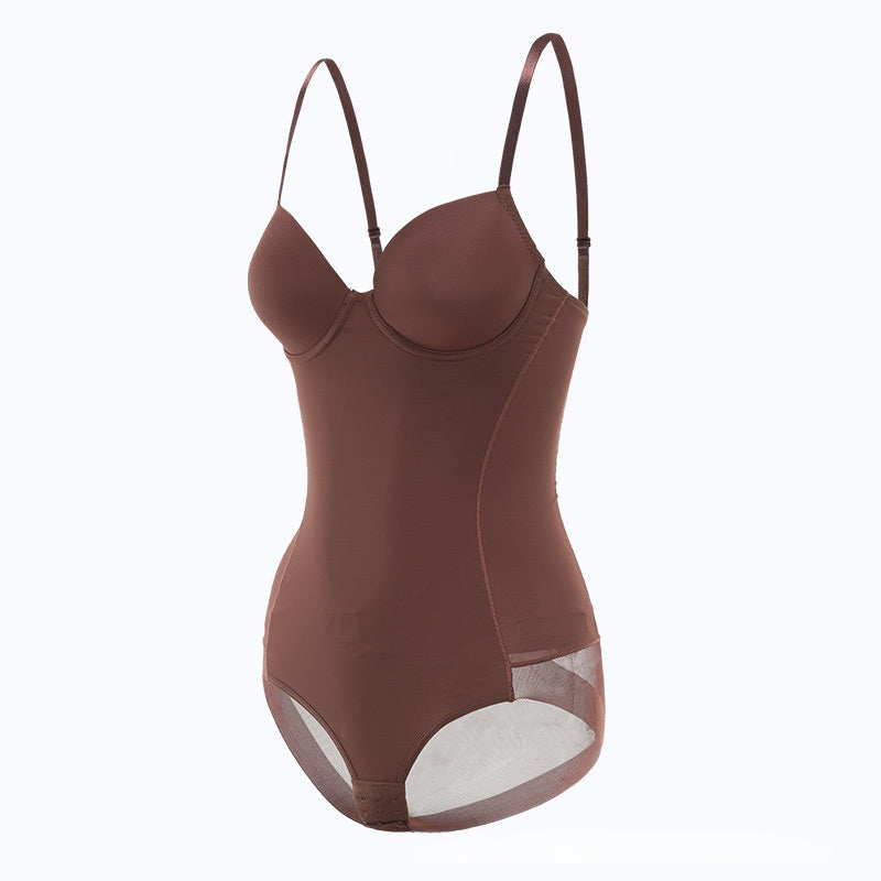 Full Body Shapewear Bodysuit with Built-In Bra - Tummy Control & Butt Lift